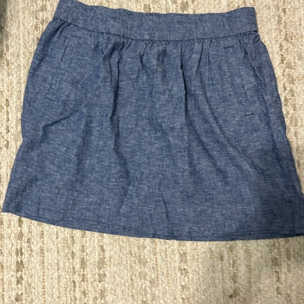 Loft Jean skirt size L elastic waist
